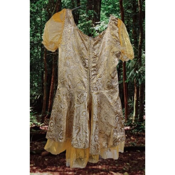 Costume Goldilocks Adult Storybook Fairy Tale Fancy Dress Up Halloween 3 Piece - Picture 3 of 14